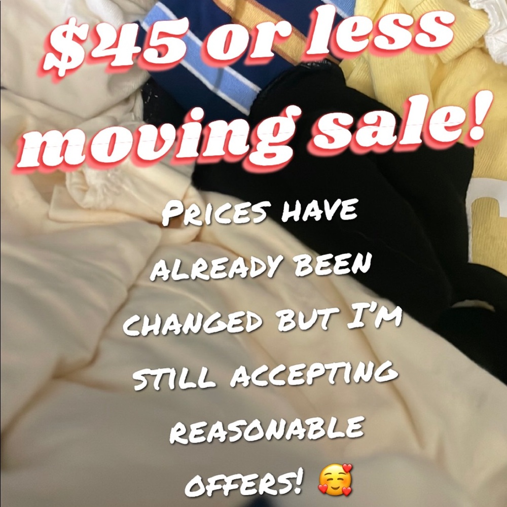 MOVING SALE!